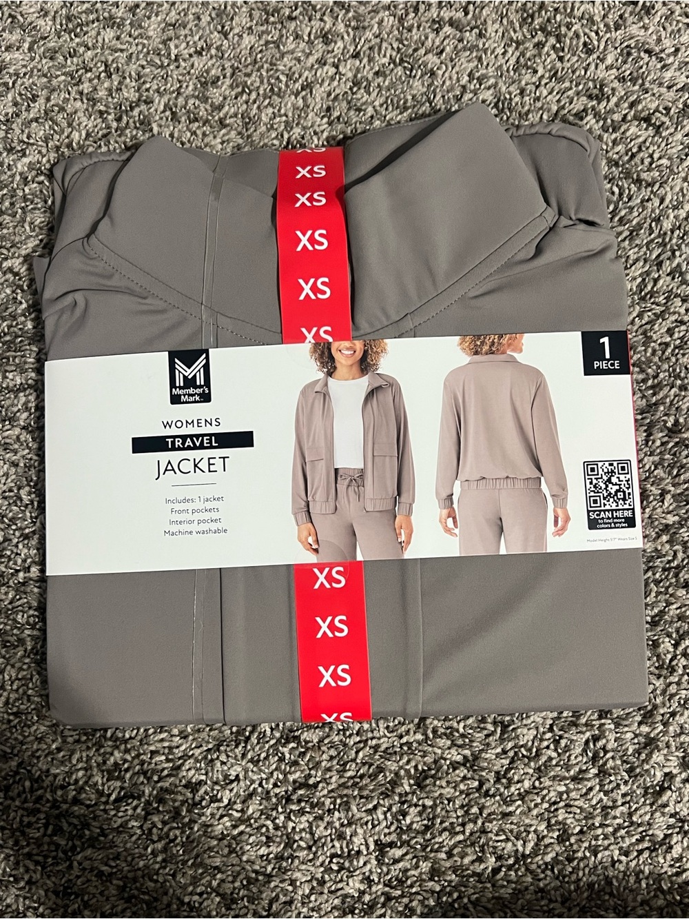 Member's Mark Women's Travel Jacket - Taupe (XS)